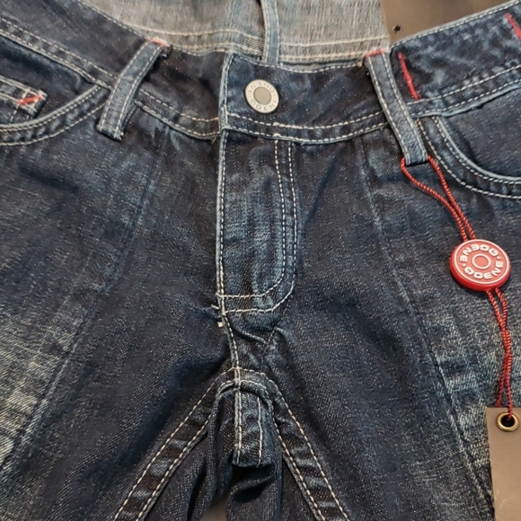 Q-GENE RAVE Low Rise Flare Leg Women's Jeans - Picture 16 of 16